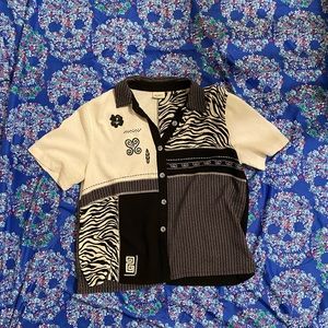 eighties patchwork shirt